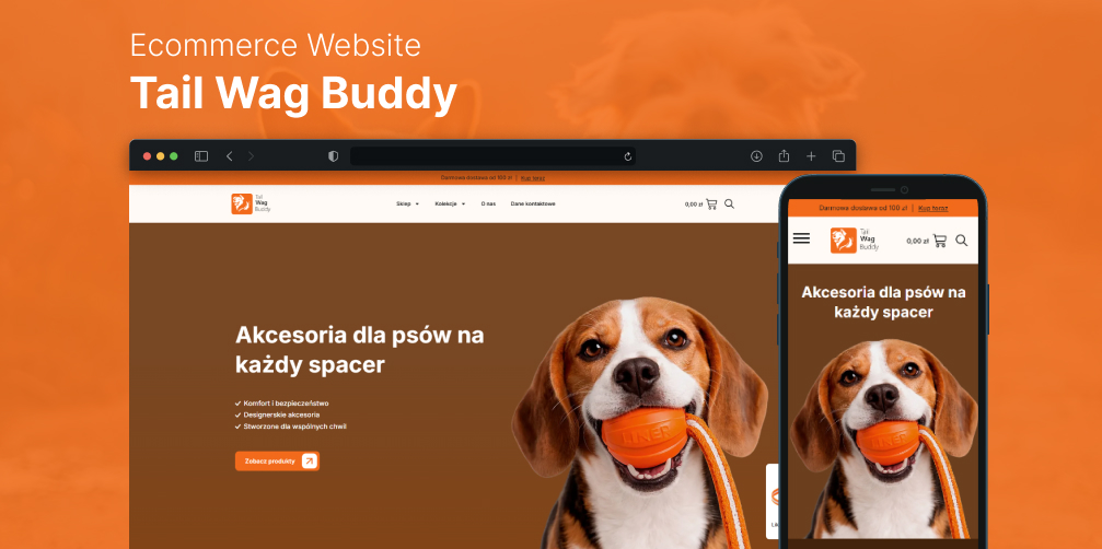 Прев’ю інтернет-магазину Tail Wag Buddy для товарів для собак на WordPress і WooCommerce